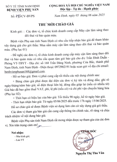 BÁO GIÁ MÁY CẬN LÂM SÀNG VÀ BẢO QUẢN MÁU